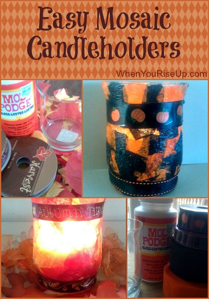 Mosaic Candleholders