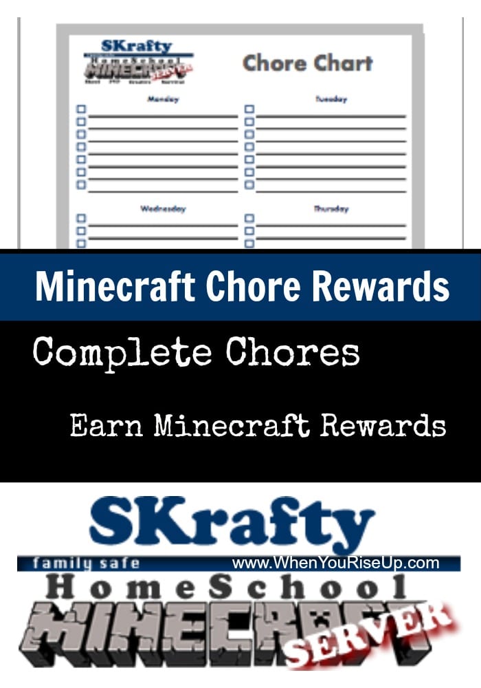 Minecraft Chore Rewards