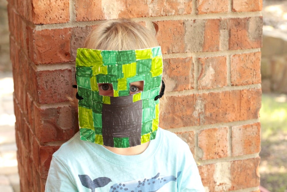 Minecraft Creeper Mask Skrafty