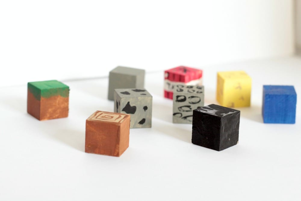 DIY Minecraft Painted Blocks » SKrafty