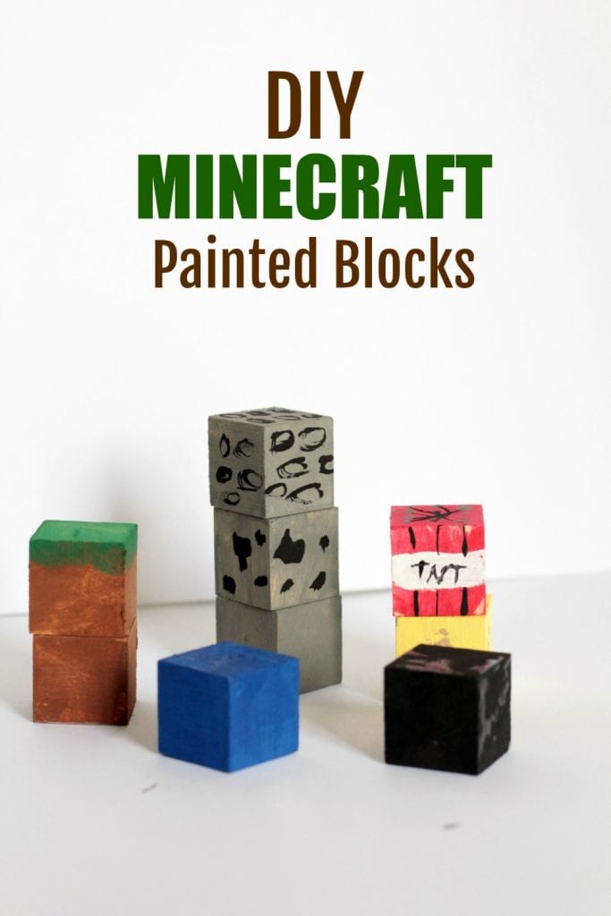 DIY Minecraft Painted Blocks » SKrafty