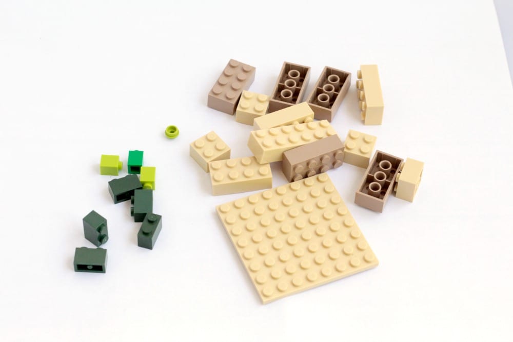 Minecraft-Inspired LEGO Desert Biome