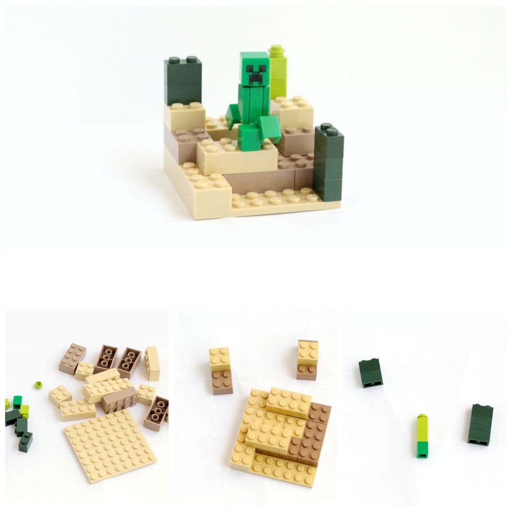 Minecraft-Inspired LEGO Desert Biome