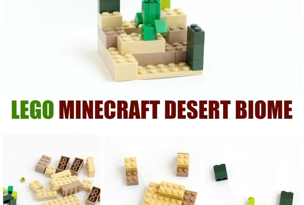 Minecraft-Inspired LEGO Desert Biome