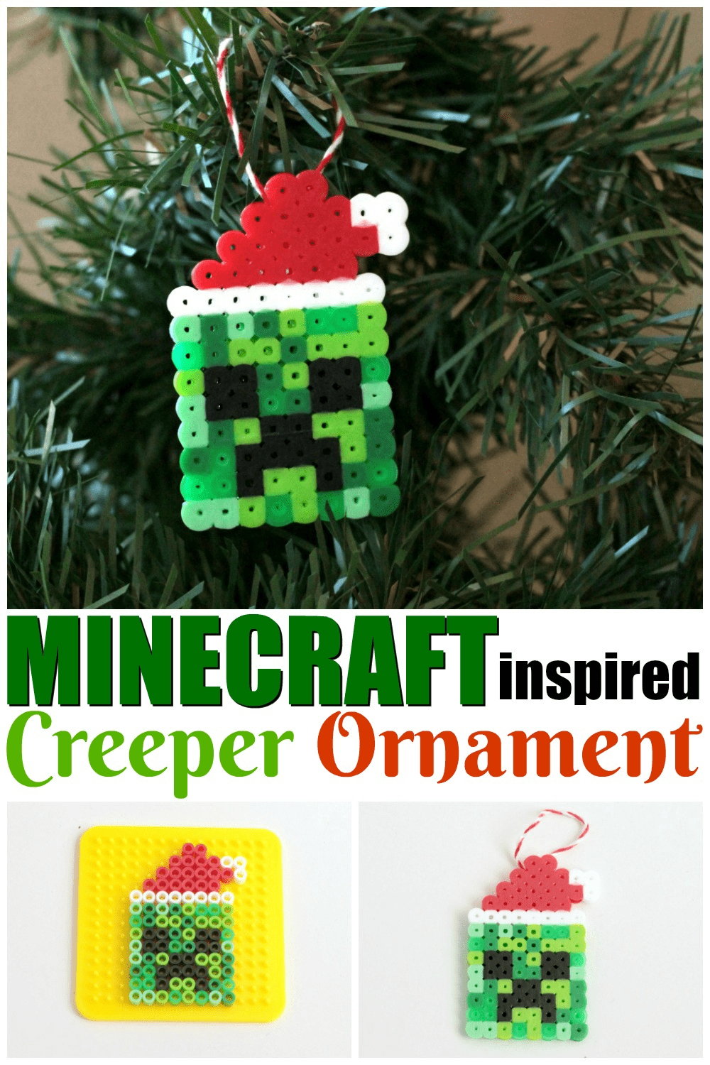 minecraft perler beads creeper