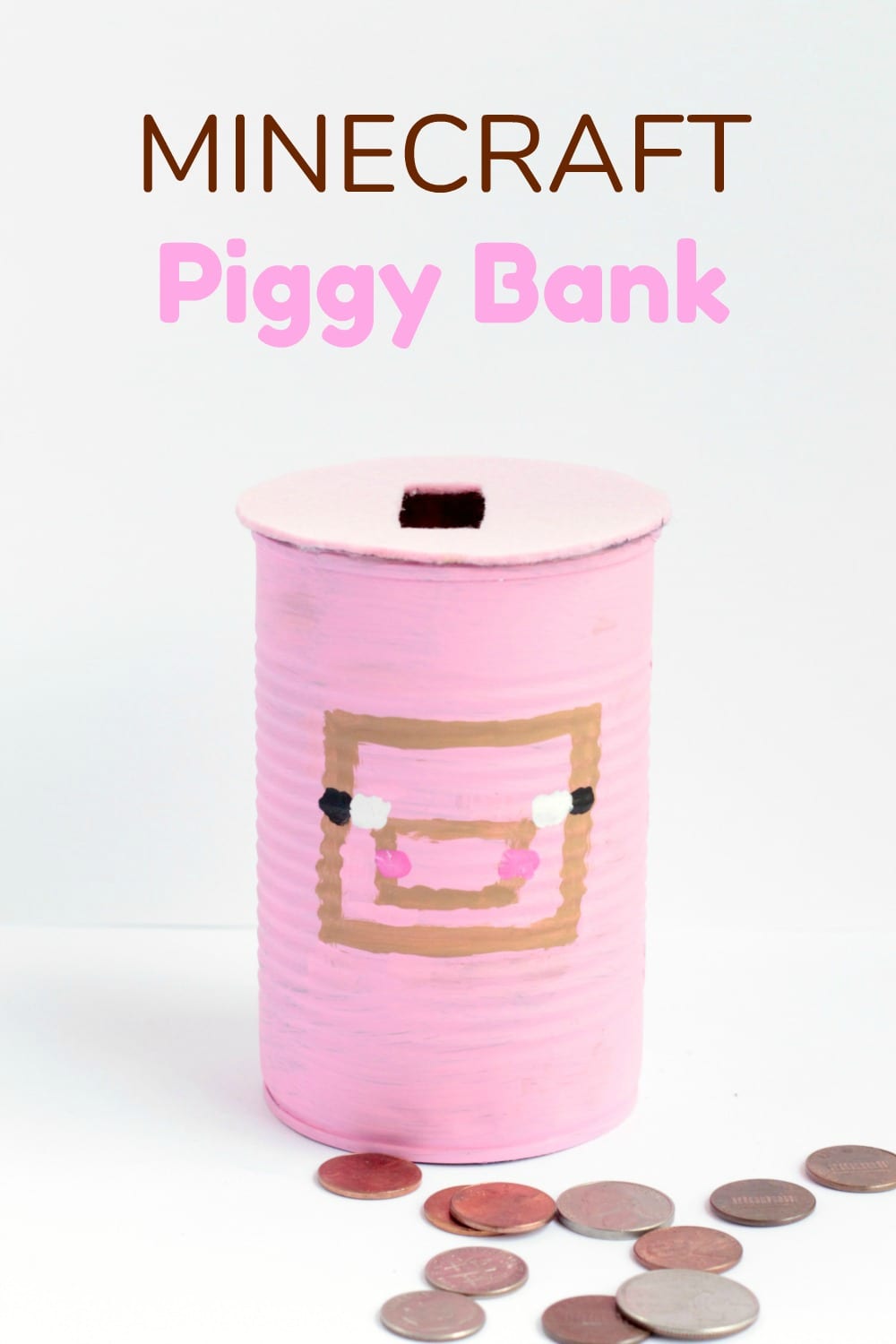 Minecraft Piggy Bank SKrafty