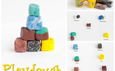 Minecraft-Inspired Playdough Blocks
