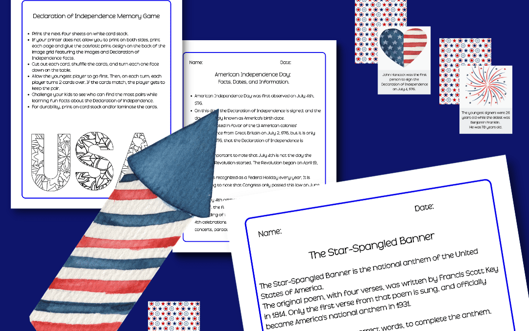 Independence Day Facts and Activity Pack