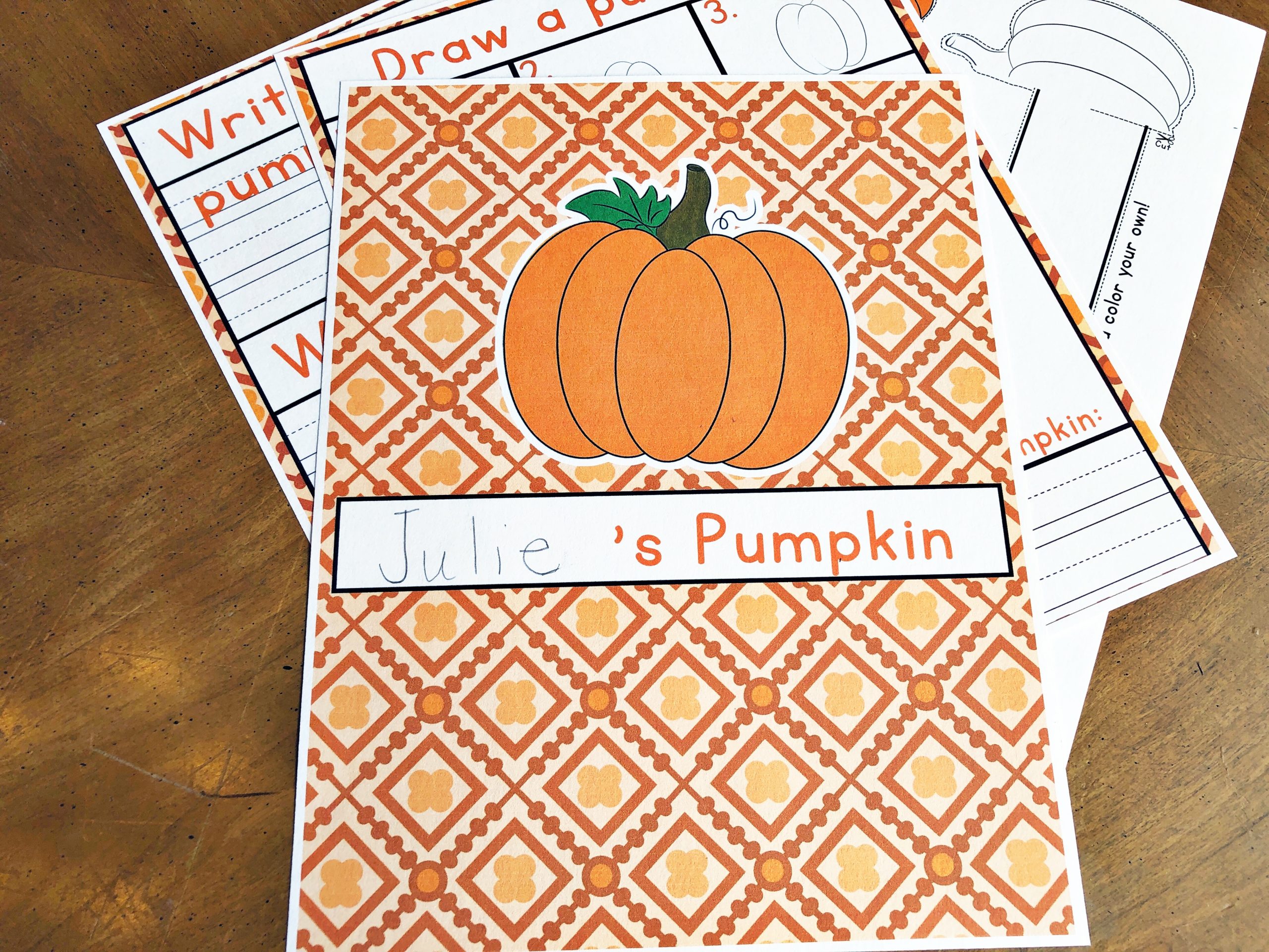 Pumpkin Activity Pack Printable SKrafty